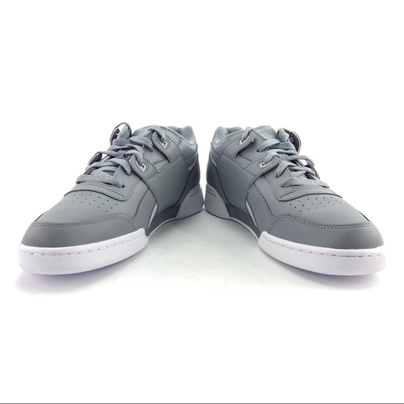 Reebok Men's Workout Plus Cold Grey Athletic Shoes - Picture 7 of 11